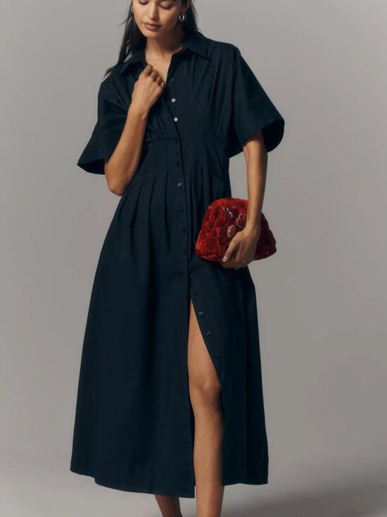 By Anthropologie Dresses & Skirts - The Tobie Shirt Dress by Exquise Anthropologie Petite Small